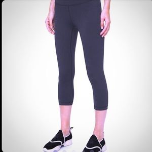 Lululemon Wunder Under High Waisted Crop sz 12 blk